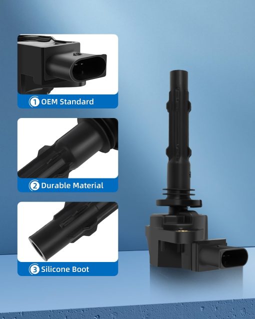 ECCPP UF535 6 bobinas de encendido con 6 bujias de iridio para Dodge para Mercedes-Benz 2007 2008 Sprinter 2500 3500 C230 C280 C300 C350 CL550 ML450 SLK280 2011 2012 2015 3.0L V6 5.5L 4.7L V8 3.5L C1656 - Imagen 2
