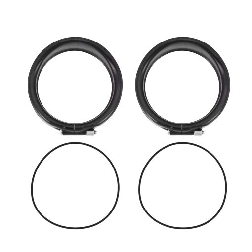 Juego de Anillo de Moldura para Faro de 7 pulgadas y Anillo de Moldura para Luces Antiniebla de 4 1/2" con Juego de Anillo de Moldura para Luz de Giro Ajuste para Harley Softail Touring Negro - Imagen 6