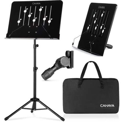 CAHAYA Atril de Partituras con Bolsa de Transporte Soporte de Notas Soporte para Laptop Soporte para Tableta Mesa CY0234