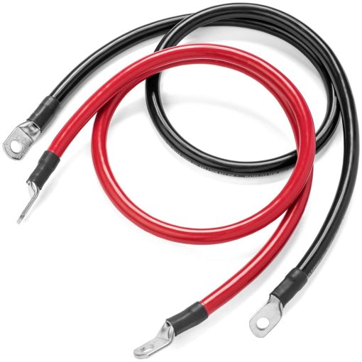 Juego de cables de bateria Spartan Power de 4 pies calibre 1/0 AWG conjunto de cables de 5/16" M8