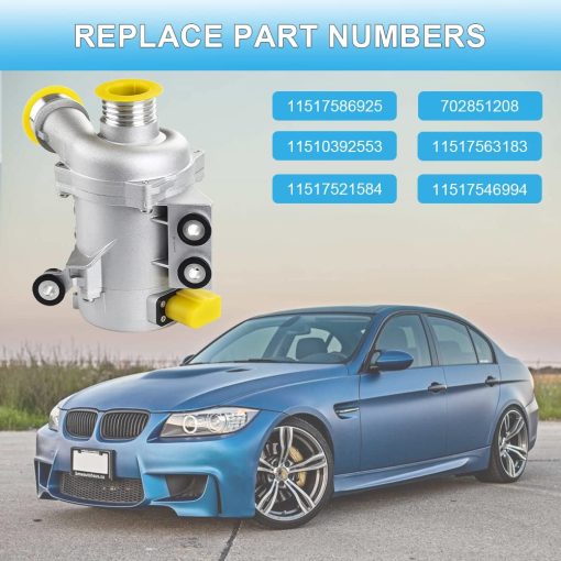 JDMON Compatible con Bomba de Agua del Motor Electrico BMW Z4 X3 X5 325i 325xi 328i 328xi 525i 525xi 528i 528xi Reemplazar 11517586925, 702851208, 11517563183, 11510392553 - Imagen 3