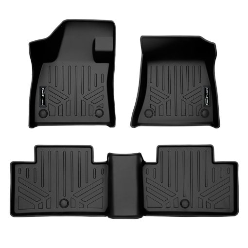 Conjunto de tapetes negros SMARTLINER a medida para 2 filas de piso compatible con Infiniti QX55 2022-2023 / Infiniti QX50 2019-2020