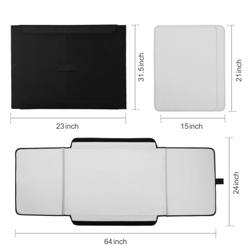 Estuche para Rompecabezas, Biigee Tablero de Almacenamiento de Rompecabezas Premium Portatil, Tableros de Rompecabezas Ligeros Antideslizantes, Facil de Guardar, Gran Regalo, Negro (1000 Piezas) - Imagen 4