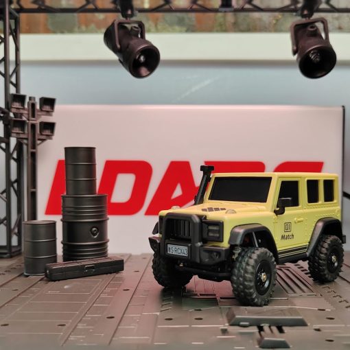 Coche de Control Remoto LDARC SoloGood X43 Coche de Escalada Mini 4WD a Escala 1:43 para Adultos 2.4GHz 1/43 Coche RC (Amarillo Desierto) - Imagen 5