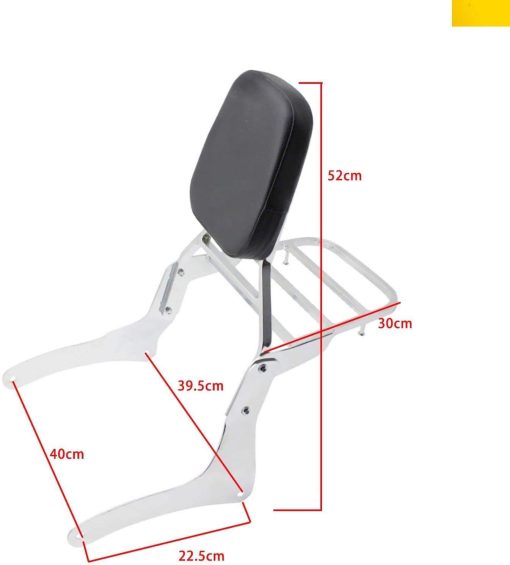 Nuevo Respaldo Sissy Bar + Almohadilla de Rejilla para Kawasaki Vulcan 900 VN900 1996-2019 - Imagen 3