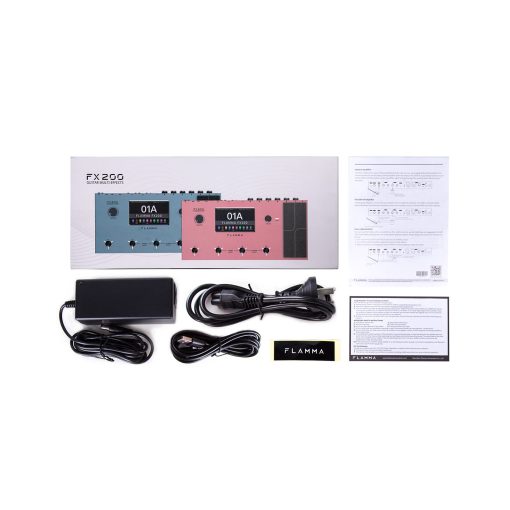 Pedal de Efectos Multi FX200 de FLAMMA con Pantalla Tactil LCD de 5? MIDI Programable Puerto Extensivo de E/S Cambio de Orden Modulos de Soporte de Audio USB Grabacion 58 Modelos de Previo 30 Simulaciones de Gabinete - Imagen 6