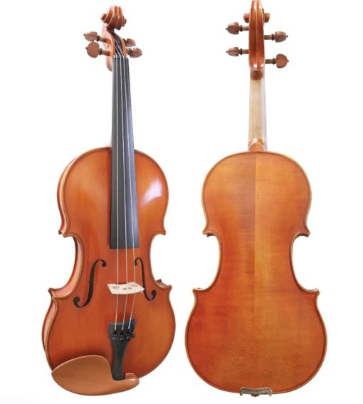 Violin D Z Strad Modelo 220 con cuerdas Dominant, arco, estuche, resina y reposapies - Tono Claro Abierto (4/4 - Tamano)