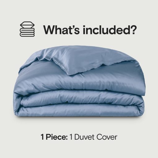 SIJO Funda de Edredon AiryWeight Tencel, 100% Lyocell Derivado del Eucalipto, Super Suave, Mejores Sabanas de Enfriamiento por Architectural Digest (Cielo, Full/Queen 90"x90") - Imagen 2