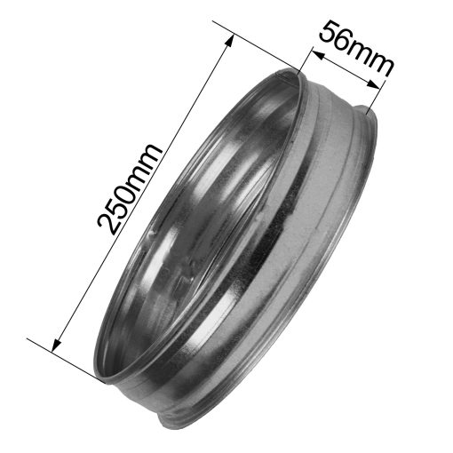 Capuchon de Extremo de Conducto de Acero Galvanizado de 10" para Ventilacion - Capuchon para Secadora - Tapon Metalico Redondo - Conexion de Conducto Metalico - Capucha de Tiro Reutilizable - Imagen 7