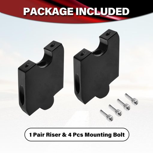 Soporte de elevacion del manillar ajustable Hutexico de 2" de altura, Kit de soporte de elevacion del manillar de aluminio con abrazaderas de montaje para Can-Am Ryker 600/900/Rally/Sport 2019-2024 - Imagen 7