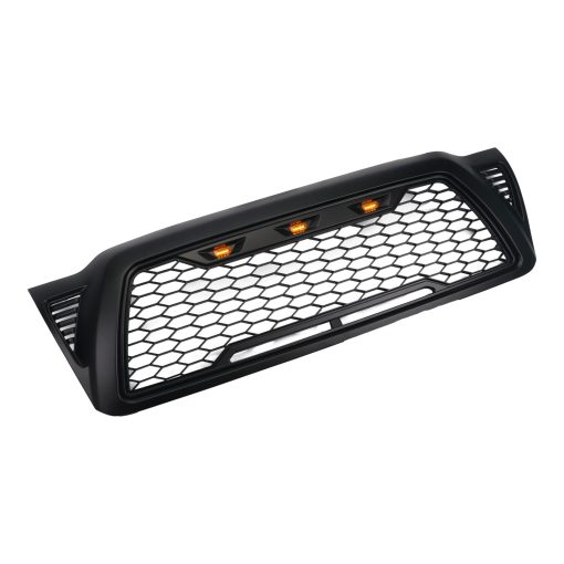 Parrilla de malla delantera DYRDINSHOW en ABS Compatible con Toyota Tacoma 2005-2011 (Negro Mate) - Imagen 7