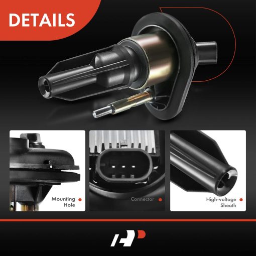 Paquete de 5 Bobinas de Encendido A-Premium Compatible con Chevrolet Chevy Trailblazer 2002-2005 4.2L, GMC Canyon 2004-2006 2.8L 3.5L, Envoy 2002-2005 4.2L, Hummer Isuzu Saab - Imagen 4