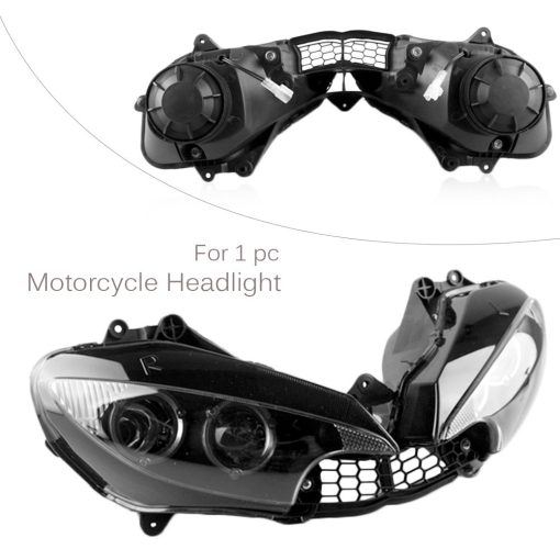 Luckmart Ensamblaje de Faro para Motocicleta Reemplazo de la Cubierta del Frente del Faro Carcasa para Yamaha YZF R6 2003-2005 R6S 2006-2009 - Imagen 7