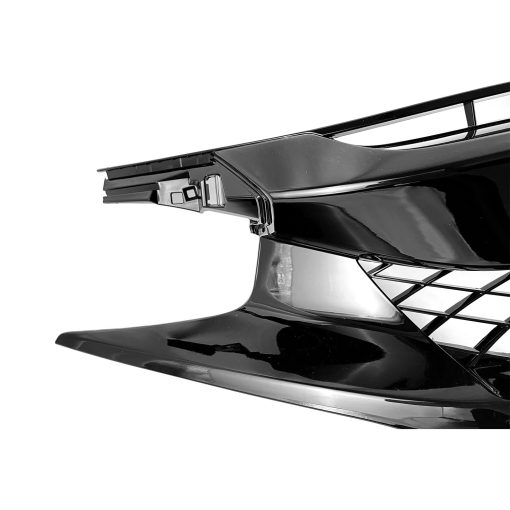 Rejilla de malla para capo delantero de Collect Light para Honda Civic FK8 Tipo R Estilo 2016-2018 Negro Brillante Parrilla delantera - Imagen 2