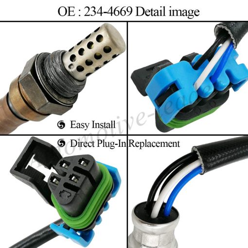 Automotive-leader 4Pcs 234-4669+234-4407 Sensor de Oxigeno Arriba y Abajo para Cadillac Escalade GMC Yukon Hummer H2 Chevrolet Silverado 1500(HD) 2500 3500 HD Suburban Sierra 213-4229 - Imagen 3