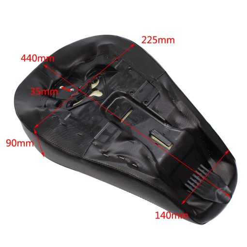 Cojin de asiento delantero de conductor de motocicleta negro de cuero para Harley Sportster XL 1200 883 72 Forty Eight 2016-2020 - Imagen 6