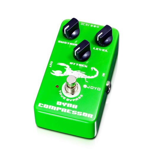 Pedal Compresor JOYO Dynamic Low Noise - Reconstruccion Clasica del Compresor Ross para Guitarra Electrica & Bajo - Bypass Verdadero (JF-10)