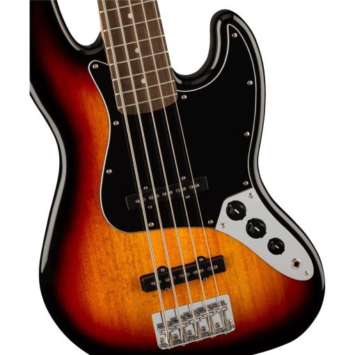 Bajo Jazz de 5 Cuerdas de la Serie Affinity de Squier, 3-Color Sunburst, Diapason de Laurel - Imagen 3