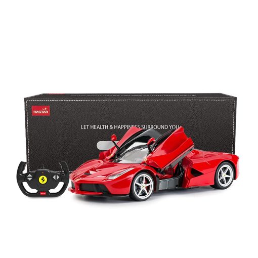 Carro RC RASTAR | Modelo de Coche de Juguete a Control Remoto de Escala 1/14 Ferrari LaFerrari para Ninos, Rojo - Imagen 7