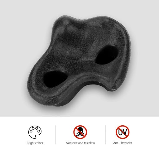Demeras 10PCS Plastic Climbing Holds Grips Kids Climbing Stones Small Kids Toys Grip Climbing Rock Set for Climbing Frames Tree Houses (Black) - Imagen 3