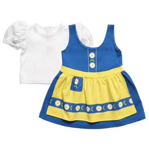 Traje Nacional Sueco Tradicional para Ninos - Vestido de Disfraz Sueco para Ninos, Traje Folklorico de Suecia, Kit de Traje Completo - Imagen 2
