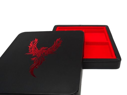Adventure Box - Bandeja de Dados y Estuche de Almacenamiento con Tapa Magnetica (Fenix)