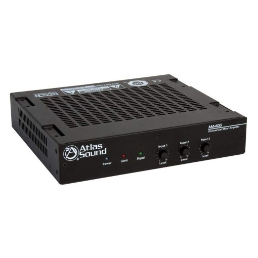 Atlas Sound MA40G Amplificador de Mezclador Global de 3 Canales 40 Vatios Entrada Balanceada de Microfono/Linea/Tel - Imagen 3