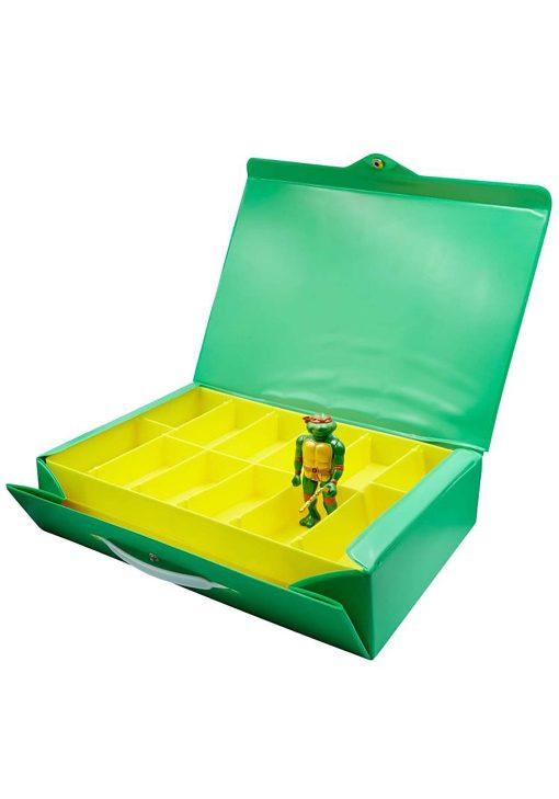 SUPER7 TMNTW01-MCC-01 Figura de Accion de TMNT Michelangelo con Estuche de Transporte Estandar, Multicolor - Imagen 3