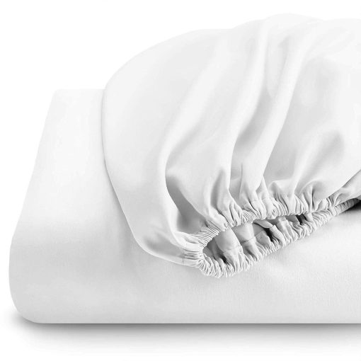 Juego de sabanas 100% algodon azul solido de 600 hilos con bolsillo extra profundo de 4 piezas para cama California King de Royal Hotel Bedding - Imagen 5