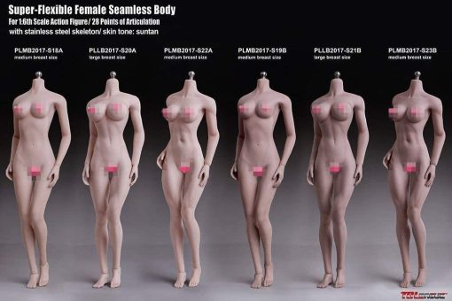 HiPlay TBLeague 1/6 Escala 12 pulgadas Cuerpo de Figura Femenina Sin Costuras Super Flexible, Tipo de Cuerpo Musculoso, Busto Grande, Figuras de Accion Coleccionables en Miniatura (Piel Bronceada, S21B (Musculoso & Busto Grande)) - Imagen 4