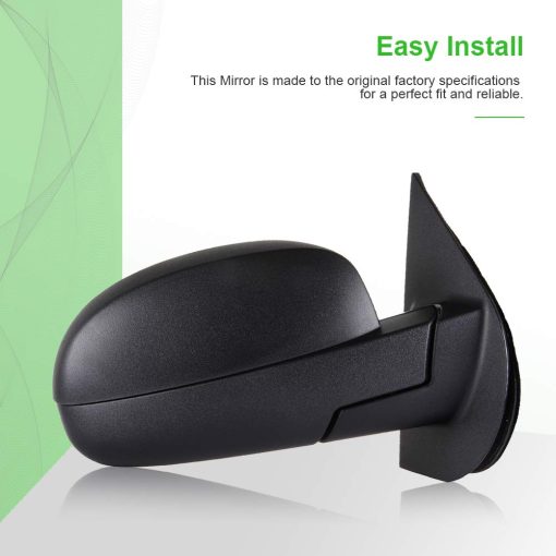 Espejo retrovisor del lado del pasajero SCITOO compatible con 2007-2013 para Chevy Silverado 1500 para GMC Sierra 1500 2500 HD para GMC Yukon/Yukon XL 1500 Ajuste de potencia Plegable Calefactado - Imagen 3
