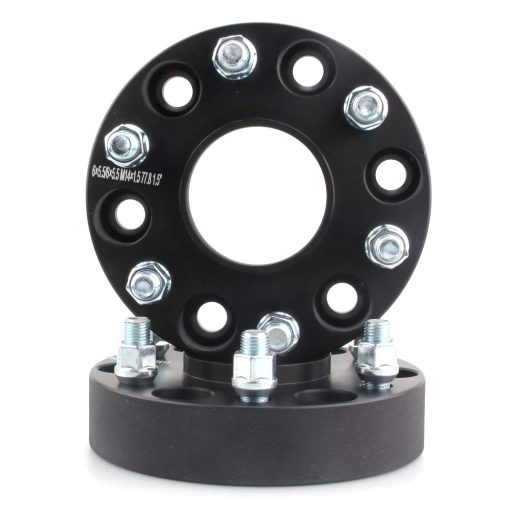 DCVAMOUS 4PC Separadores de rueda negro 6x5.5 Hubcentric de 1.5 pulgadas con esparragos de 14x1.5 compatibles con Chevy GMC 6 Lug 6x139.7 para Silverado Sierra 1500 de 1999-2022 | Suburban Yukon de 1988-2022 | RAM-1500 de 2019-2022 - Imagen 6