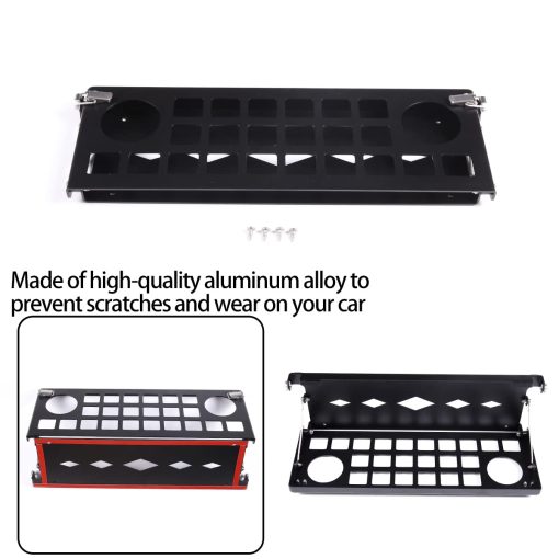 YUECHI para Toyota FJ Cruiser 2007-2021 estante de almacenamiento de aleacion multifuncional para copiloto de coche - Imagen 8