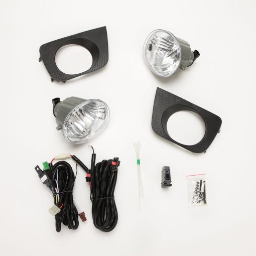 Reemplazo de luz antiniebla transparente Auto-Tech para Toyota 4Runner Hilux Surf 2006-2009 con kit de ensamblaje de lampara de niebla con bisel interruptor cable bombilla (Un par) - Imagen 3