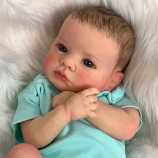 Munecas Reborn CJZYING - Bebe nina realista de 19 pulgadas hecha a mano con cuerpo completo de silicona y kit de alimentacion, regalo para ninos de 3 anos en adelante - Imagen 5