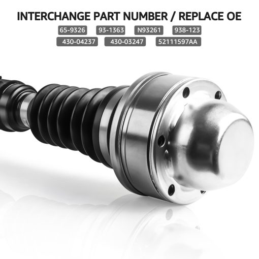 Ensamblaje de Eje de Transmision Delantero Nifeida 52111597aa 938-123 Compatible con Jeep Liberty V6 3.7L 2002-2007 Transmision Manual 4WD Sport Renegade Eje Propulsor Soldado de 19" - Imagen 4