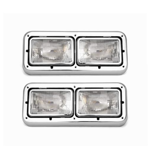 Faros delanteros para PETERBILT 379, Conjunto de faros delanteros para el lado del conductor y del pasajero SEPEY para PETERBILT 379/KENWORTH W900, Aprobados por el DOT, un par - Imagen 2