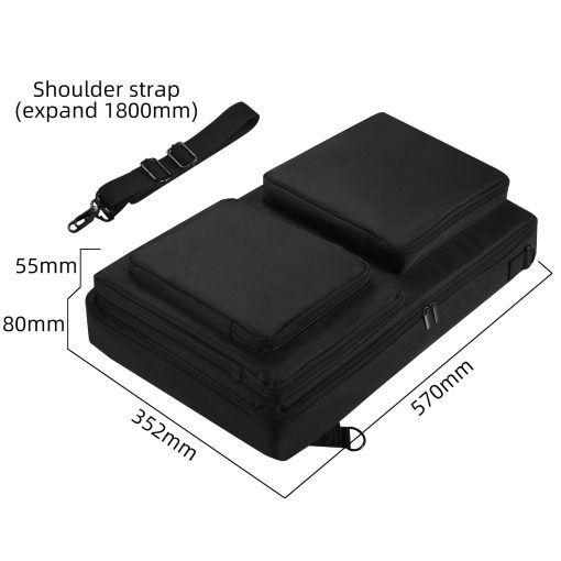 Estuche de almacenamiento para controlador de DJ Nbike para Pioneer DDJ-SR 2 Bolsa de hombro Mochila Forro interno engrosado Anti-impacto Puede colocar computadora Multifuncional Fiesta Actuacion de calle Al aire libre Bolsa de DJ portatil - Imagen 7