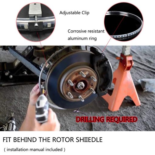 Kit de Luz de Anillo de Rueda Doble de 17 pulgadas Beatto con Funcion de Senal de Giro y Frenado Controlado por Control Remoto y App Simultaneamente con Funcion de Bloqueo - Imagen 6