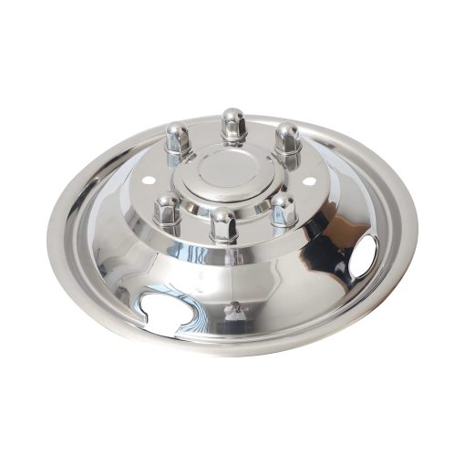 Simulador de rueda de acero inoxidable pulido de 17 pulgadas con 8 pernos y 4 agujeros para 2005-2020 Ford F350 Dually Wheel - Imagen 2