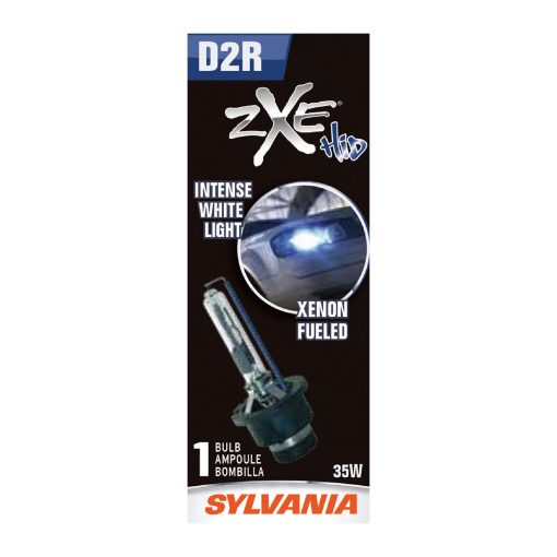 Bombilla para faros SYLVANIA - D2R SilverStar zXe HID - Luz mas brillante y blanca de rendimiento alto, con actitud y estilo HID (Contiene 1 bombilla)