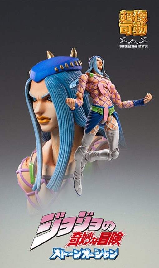Medicos JoJo's Bizarre Adventure: Part 6--Stone Ocean: Narciso Anasui Super Action Statue - Imagen 4
