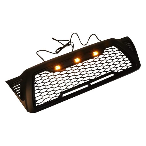 Parrilla de malla delantera DYRDINSHOW en ABS Compatible con Toyota Tacoma 2005-2011 (Negro Mate) - Imagen 8