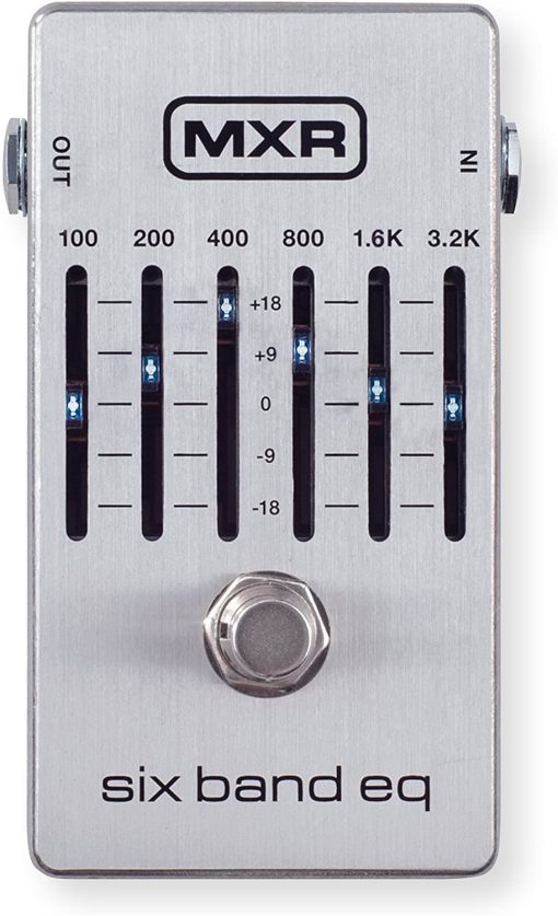 Pedal de Efectos de Guitarra Briskdrop MXR M109S Six Band EQ Bundle con 2 Cables de Conexion, 6 Puas Dunlop y Fuente de Alimentacion (M109S-Bundle) - Imagen 2