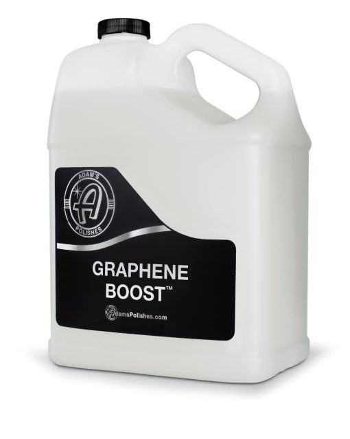 Adam's Graphene Boost - Aerosol de recubrimiento de ceramica de grafeno para detallado de autos | Agrega proteccion y extiende la vida de las ceramicas de capa superior | Aerosol de mantenimiento para limpiar y pulir | Coche, barco, RV, motocicleta (Galon)