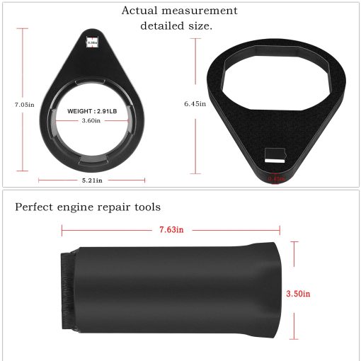 Conjunto de Herramientas para Portador 91-8053741 y Llave de Tuerca de Helice 91-805457T 1 y Herramienta para Portador de Rodamiento de Blackhawk Drive 91-805374 para Mercruiser Bravo III (3 Piezas) - Imagen 7