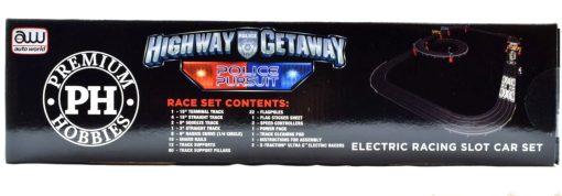 Set de Carrera de Coches Auto World/Premium Hobbies Highway Getaway Mustang VS Viper Escala HO CP7974 - Imagen 4