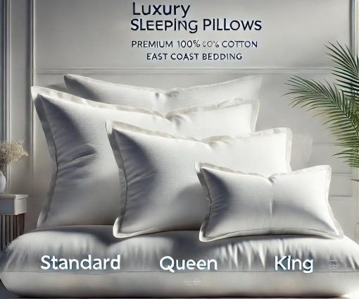 Almohadas de plumas de ganso y plumon Cozy Dream de East Coast Bedding - Certificado RDS, Funda 100% Algodon, Coleccion de Hotel, Dormir en la Cama, Soporte Mediano - Imagen 3