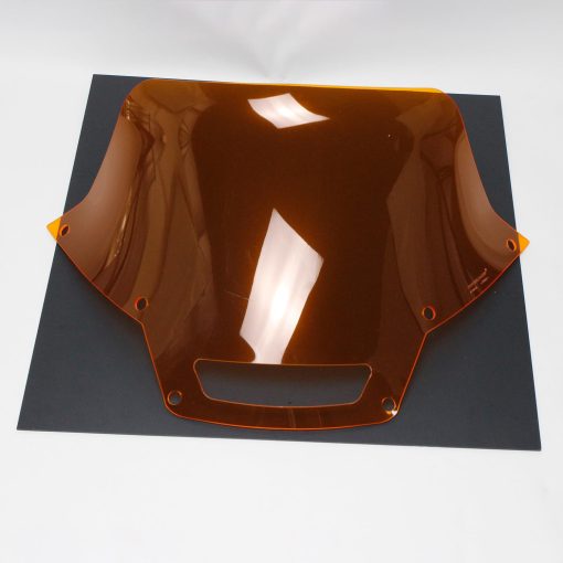 Parabrisas Spoilered POWER JAMES Naranja de 7.0 Pulgadas para Harley Davidson 2022-24 Low Rider ST EI Diabo FXRST FXLRST (PMMA Naranja) - Imagen 2