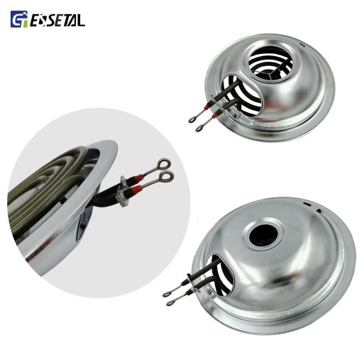 Juego de Repuesto de Elemento para Quemador de Estufa Electrica MP22YA con 4 Piezas de Bandejas de Goteo W10290350 W10290353 Compatible con Estufa Electrica Whirlpool - Imagen 5